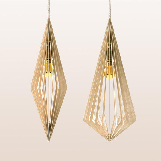 DIAM & MAARI | Lamellen Pendelleuchten - Studio WIR